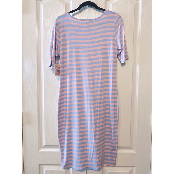 LuLaRoe woman’s striped dress Julia Size Medium - Picture 2 of 11